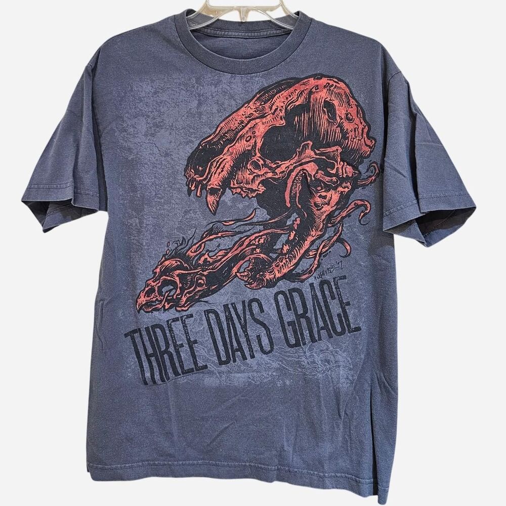 y2k three days grace gray band tee